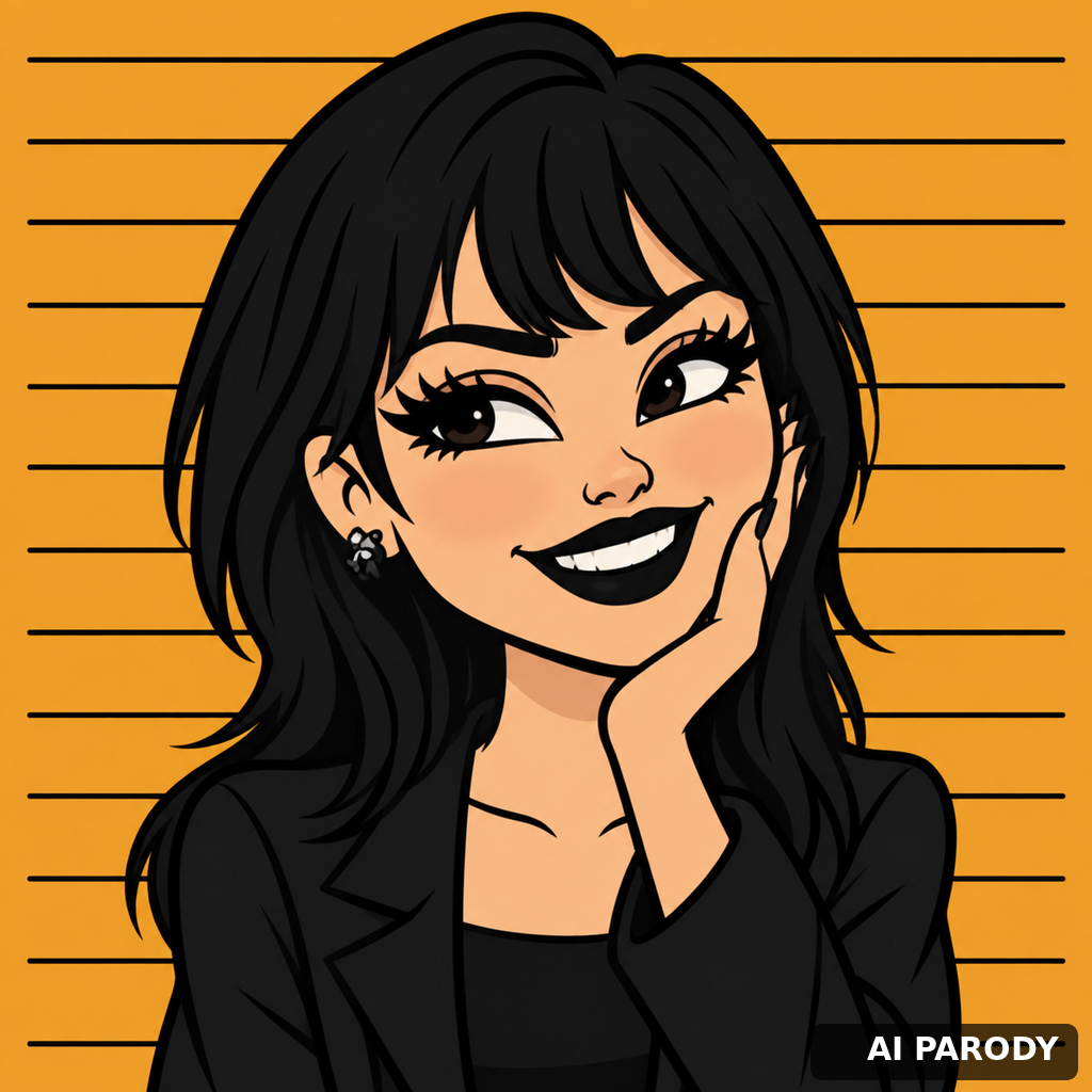 AI parody caricature: twin of @pinkchyu